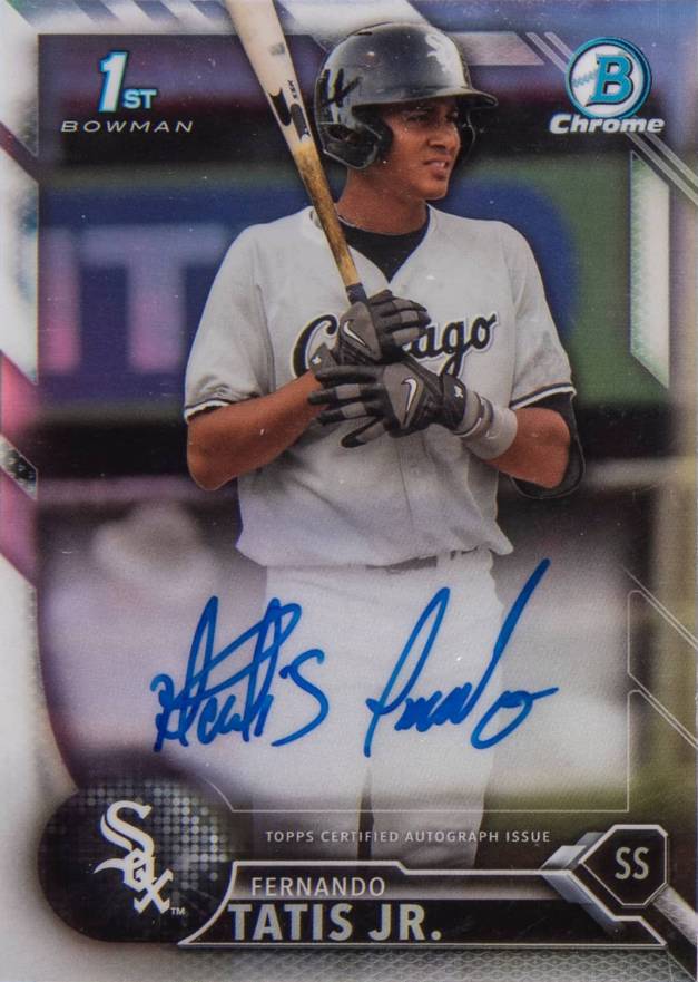 2016 Bowman Chrome Prospects Autographs Fernando Tatis Jr. #FT Baseball Card