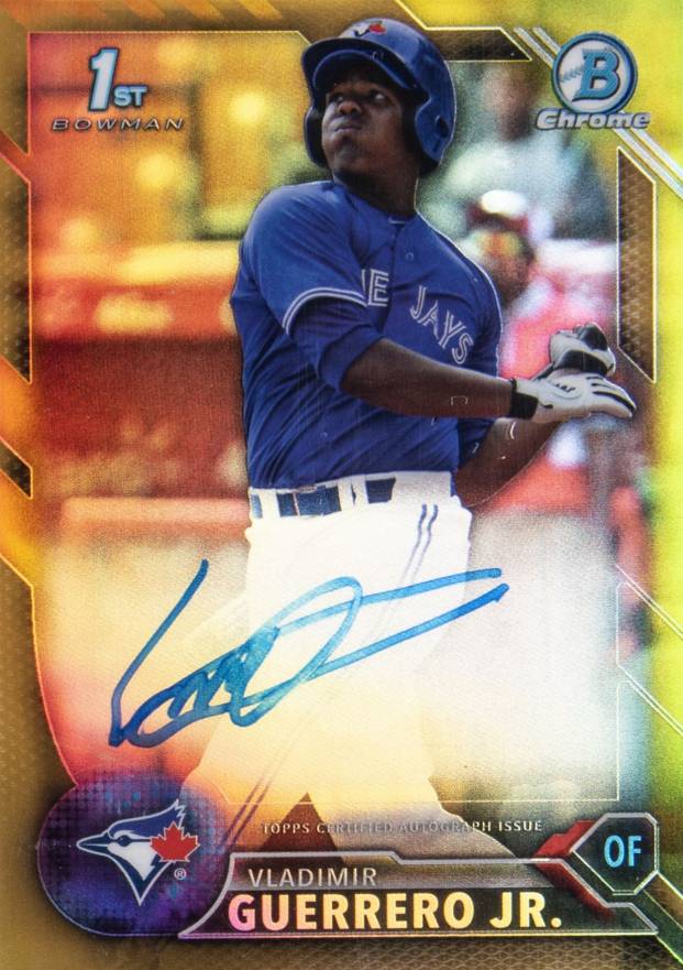 2016 Bowman Chrome Prospects Autographs Vladimir Guerrero Jr. #VG Baseball Card