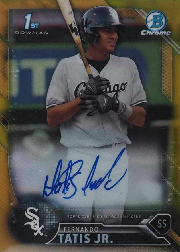 2016 Bowman Chrome Prospects Autographs Fernando Tatis Jr. #FT Baseball Card