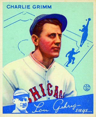 1934 Goudey World Wide Gum  Charlie Grimm #61 Baseball Card