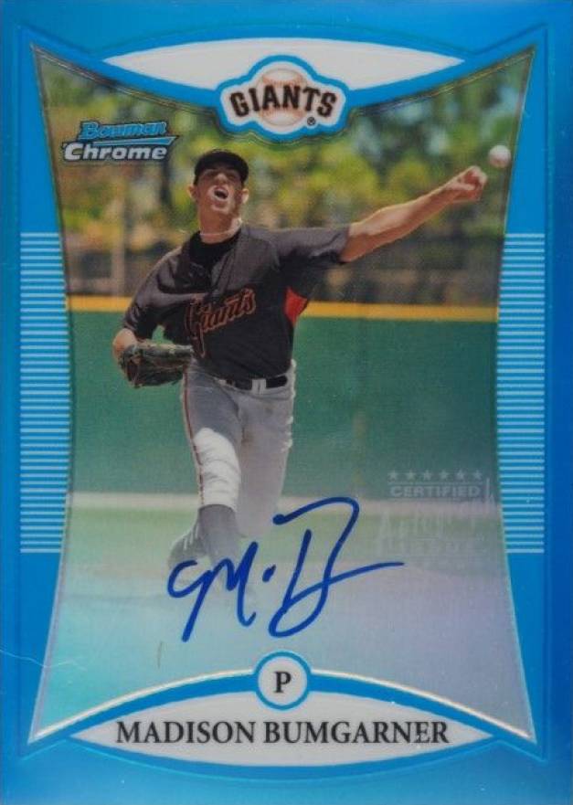 2008 Bowman Chrome Prospects Madison Bumgarner #BCP120 Baseball Card