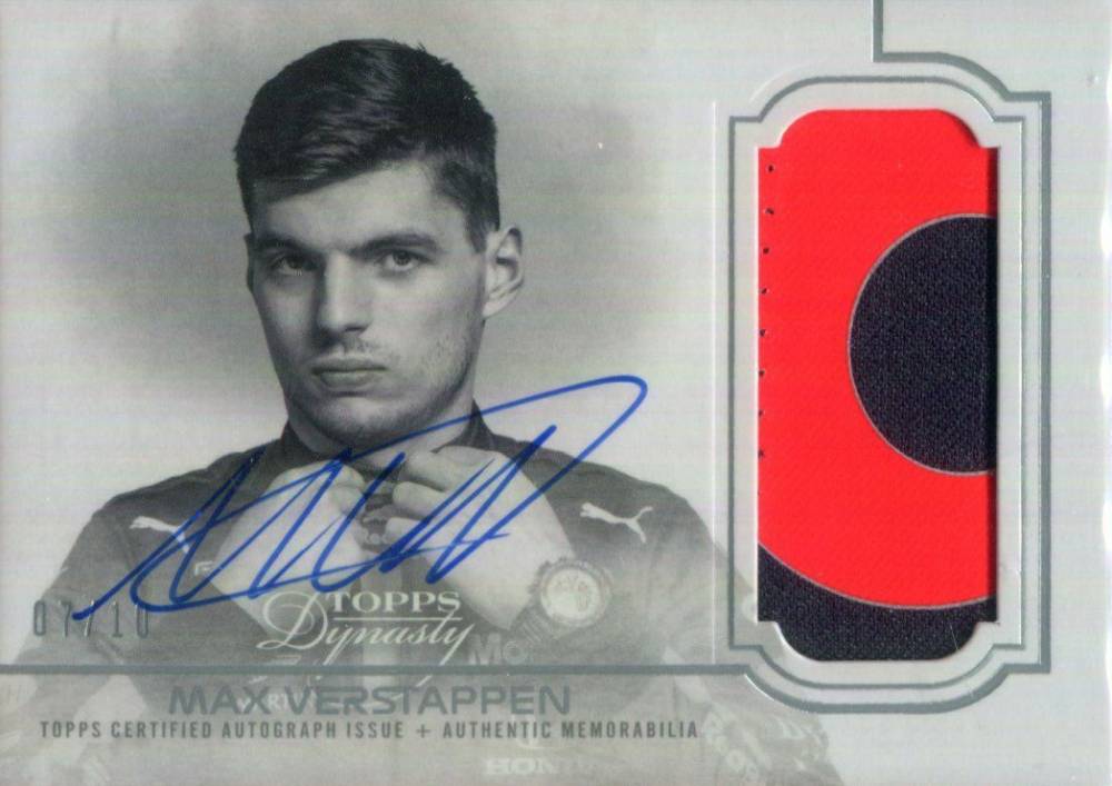 2020 Topps Dynasty Formula 1 Autographed Patch Max Verstappen #IMV Other Sports Card