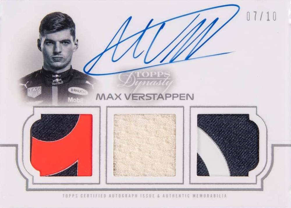 2020 Topps Dynasty Formula 1 Single Driver Autographed Triple Relics Max Verstappen #IIMV Other Sports Card