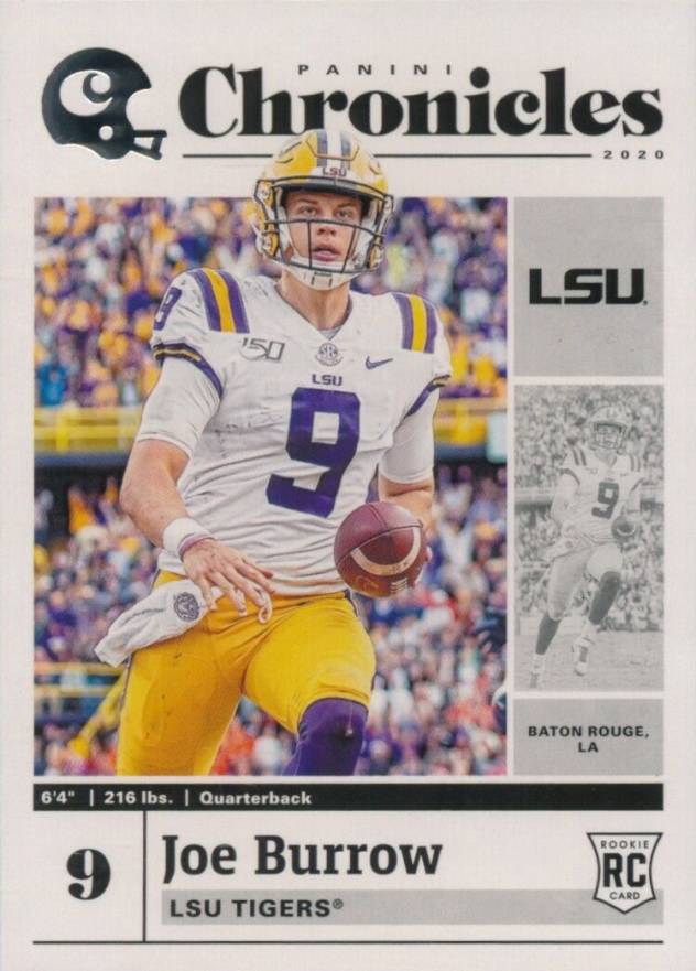 2020 Panini Chronicles Draft Picks Joe Burrow #1 Football Card