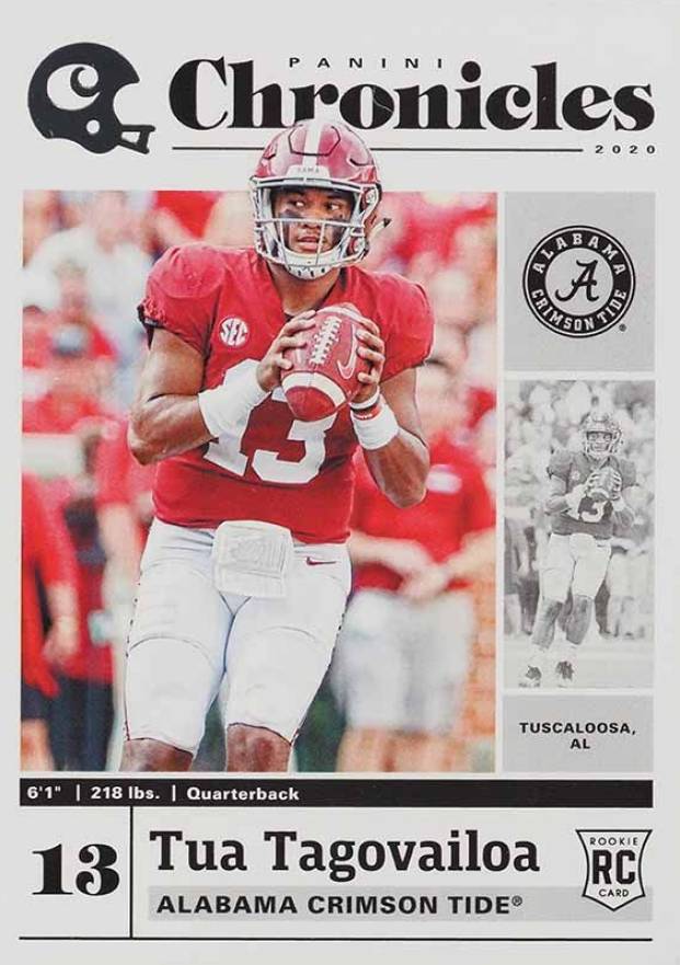 2020 Panini Chronicles Draft Picks Tua Tagovailoa #24 Football Card