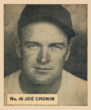 1936 Goudey World Wide Gum  Joe Cronin #46 Baseball Card