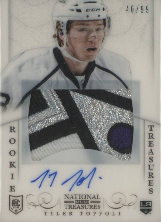 2013 Panini National Treasures Tyler Toffoli #220 Hockey Card