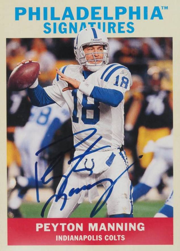 2009 Upper Deck Philadelphia Signatures Peyton Manning #PS-PM Football Card