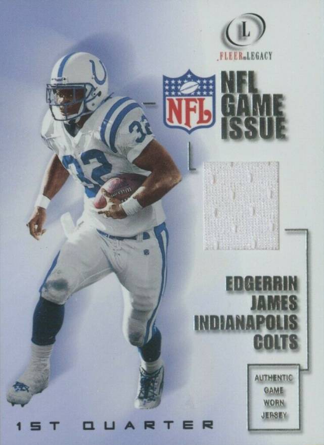 2001 Fleer Legacy Game Issue 1st Quarter Edgerrin James #GI-EJ Football Card