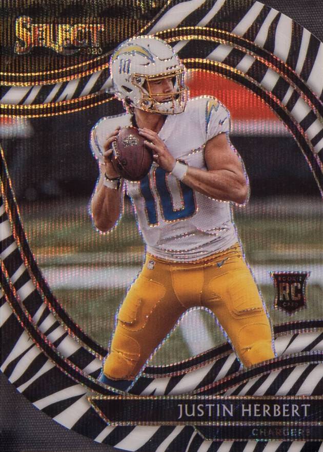 2020 Panini Select Justin Herbert #344 Football Card