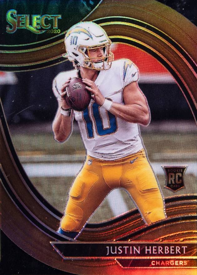 2020 Panini Select Justin Herbert #344 Football Card