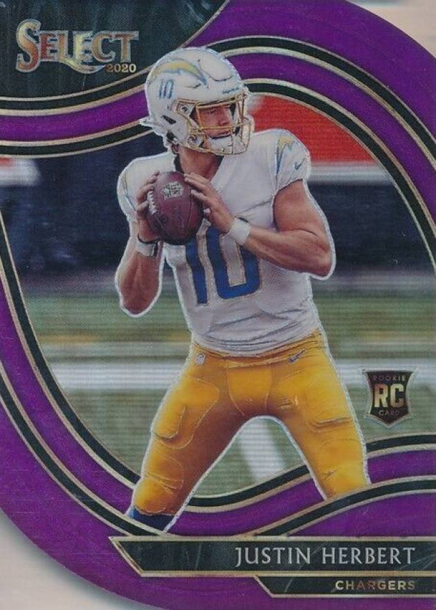 2020 Panini Select Justin Herbert #344 Football Card