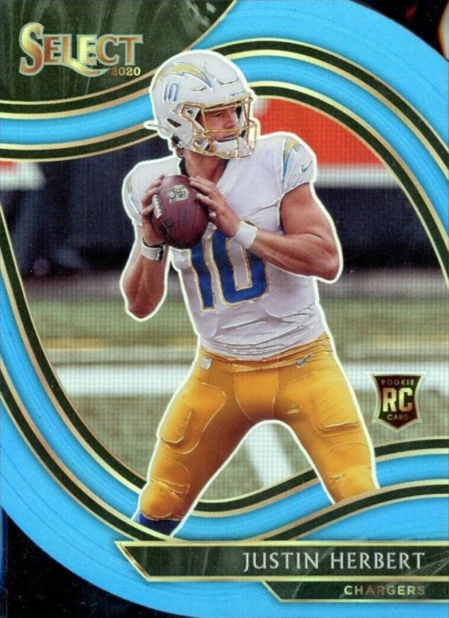 2020 Panini Select Justin Herbert #344 Football Card