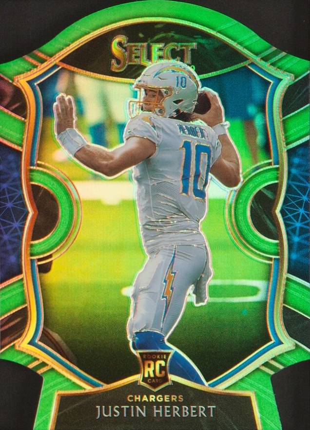 2020 Panini Select Justin Herbert #44 Football Card