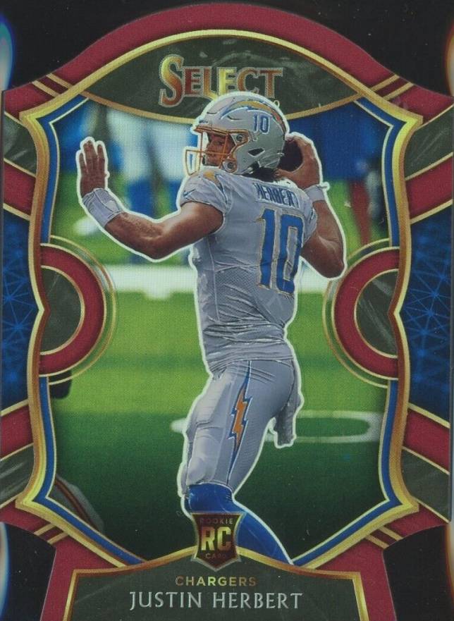 2020 Panini Select Justin Herbert #44 Football Card