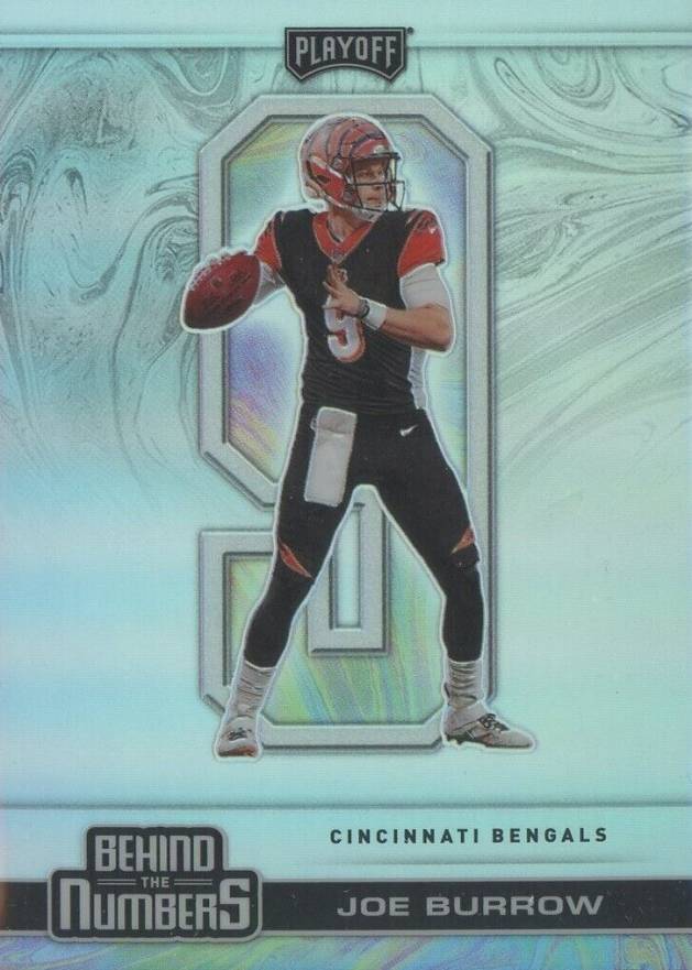 2020 Panini Playoff Behind the Numbers Joe Burrow #BTN24 Football Card