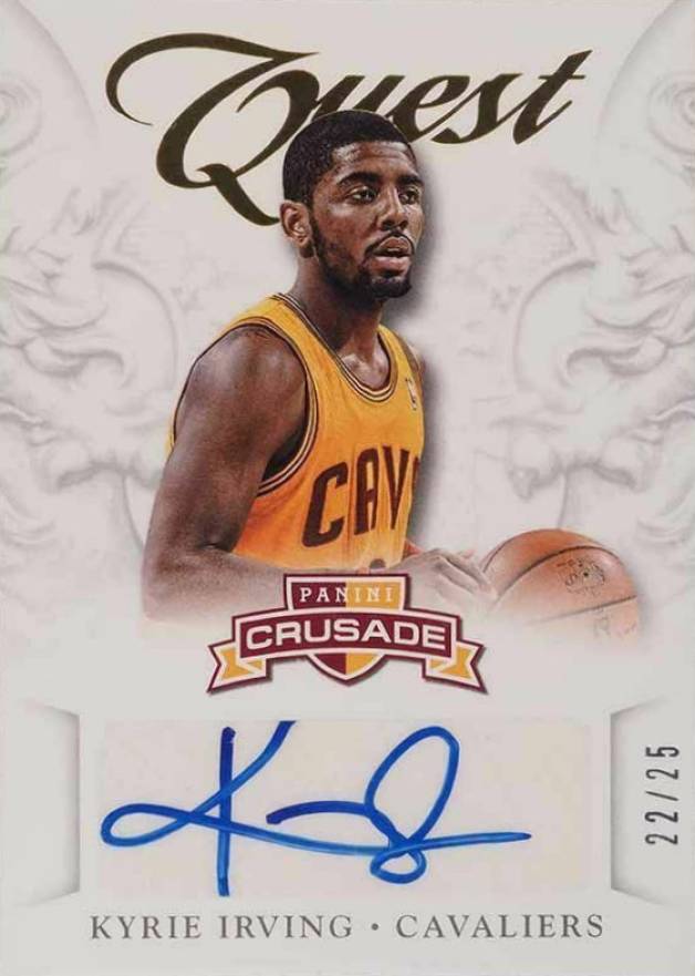 2012 Panini Crusade Quest Autographs Kyrie Irving #4 Basketball Card