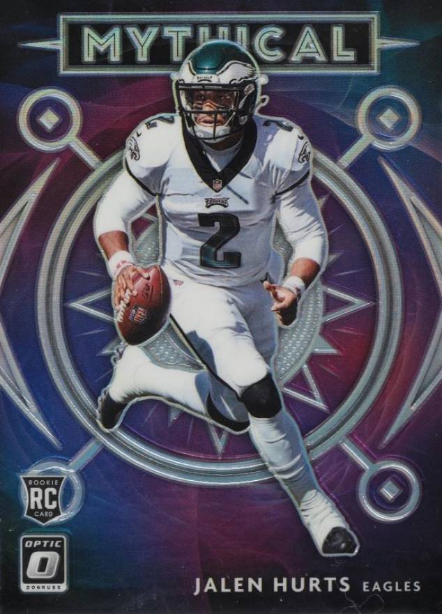 2020 Panini Donruss Optic Mythical Jalen Hurts #20 Football Card