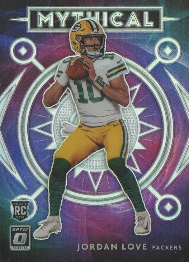 2020 Panini Donruss Optic Mythical Jordan Love #14 Football Card