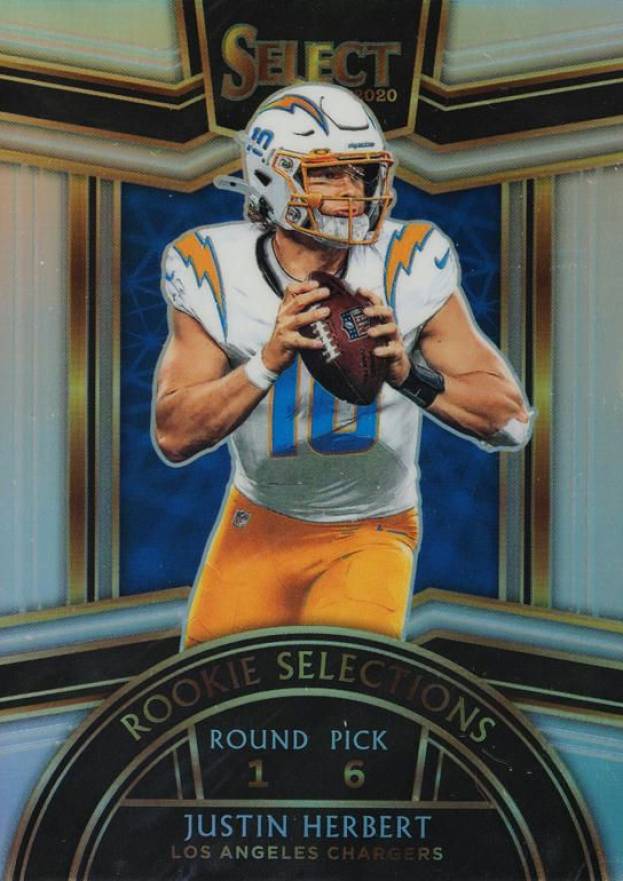 2020 Panini Select Rookie Selections Justin Herbert #RS4 Football Card