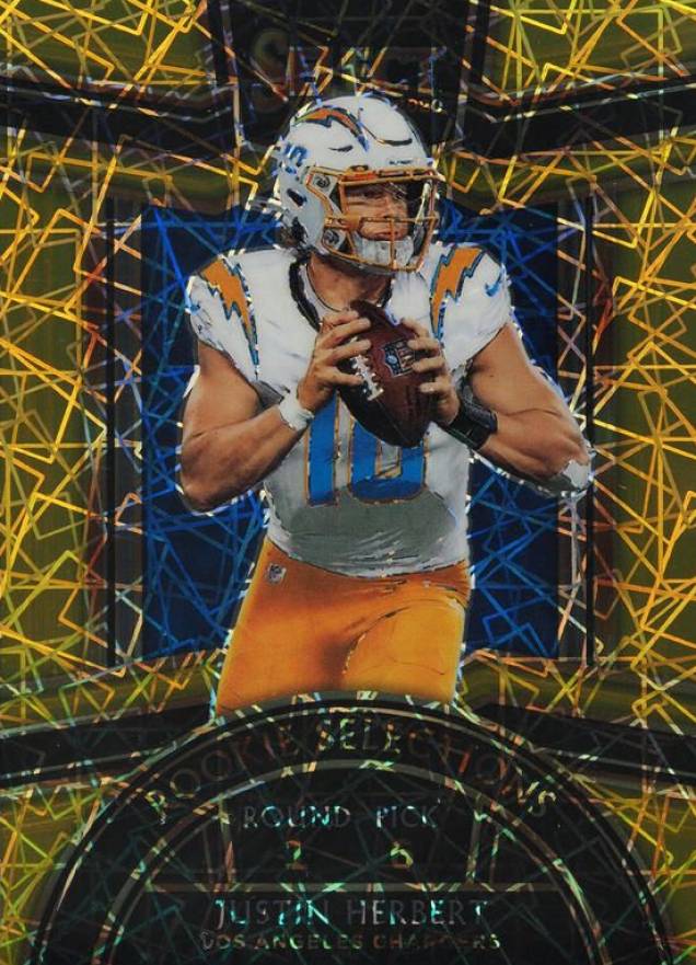 2020 Panini Select Rookie Selections Justin Herbert #RS4 Football Card