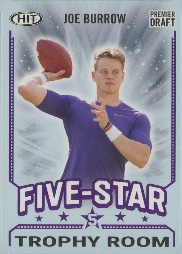 2020 SAGE Hit Premier Draft Joe Burrow #93 Football Card