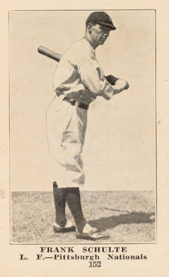 1917 Boston Store Frank Schulte #152 Baseball Card