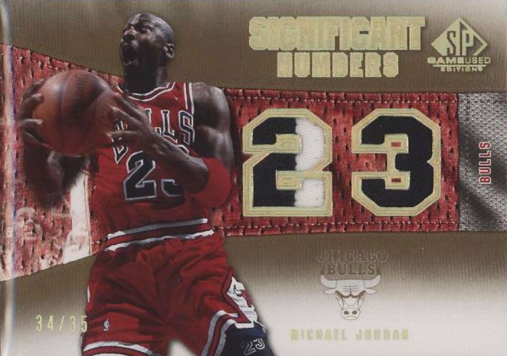 2007 SP Game Used Significant Numbers Michael Jordan #SNAMJ Basketball Card