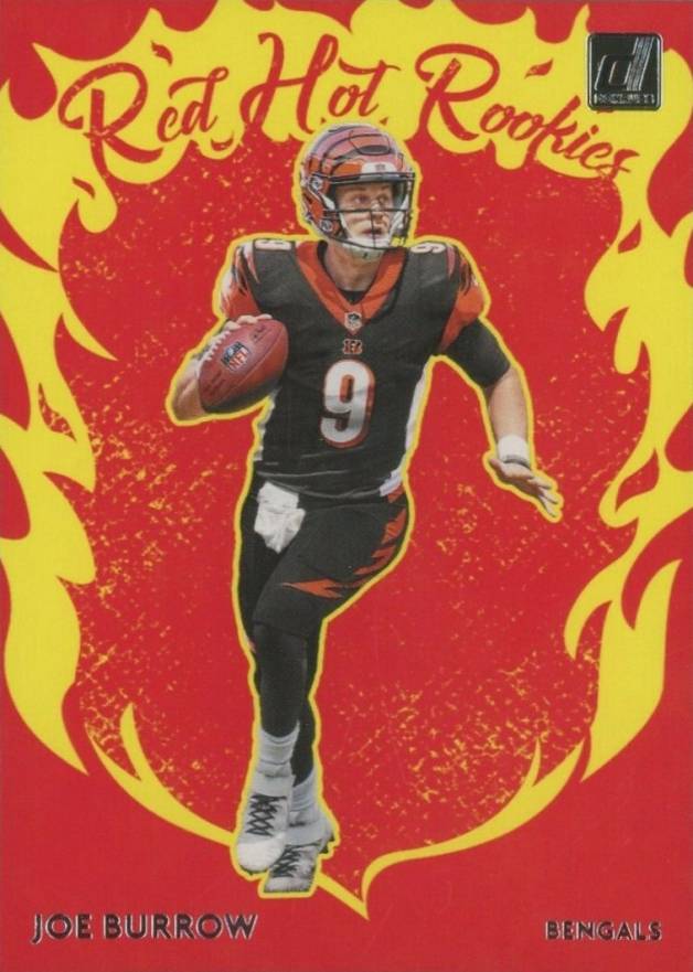 2020 Panini Donruss Red Hot Rookies Joe Burrow #RH-JB Football Card