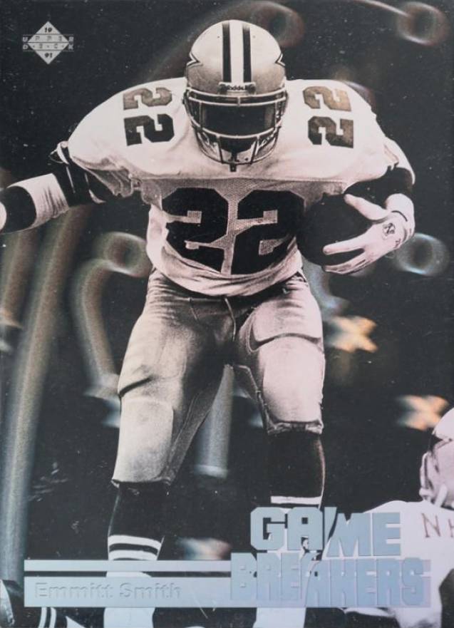 1991 Upper Deck Game Breakers Hologram Emmitt Smith #GB5 Football Card