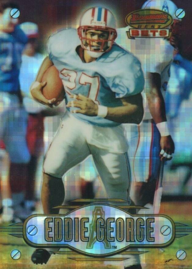 1996 Bowman's Best Best Bets Eddie George #BB4 Football Card