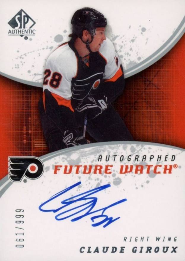 2008 SP Authentic Claude Giroux #237 Hockey Card