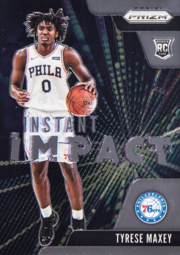 2020 Panini Prizm Instant Impact Tyrese Maxey #16 Basketball Card