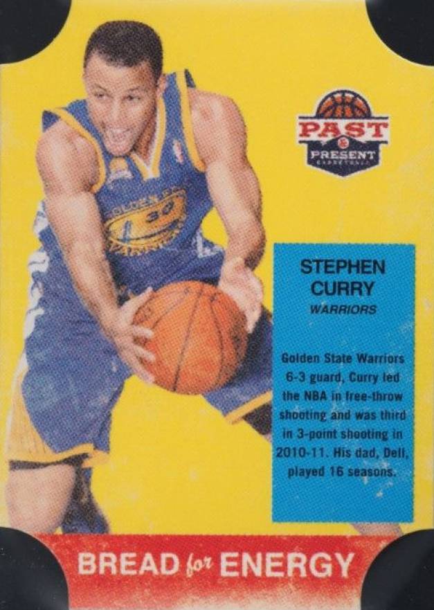 2011 Panini Past and Present Bread for Energy Stephen Curry #10 Basketball Card