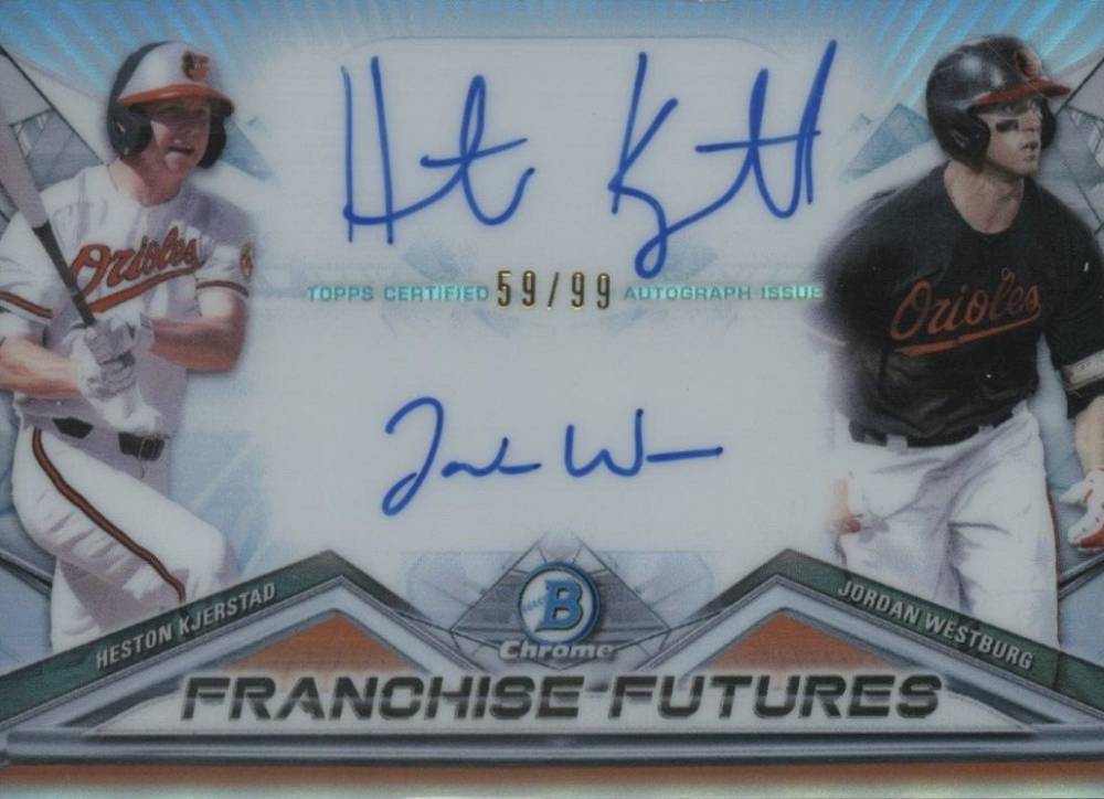 2020 Bowman Draft Franchise Futures Dual Autographs Heston Kjerstad/Jordan Westburg #FFAHW Baseball Card