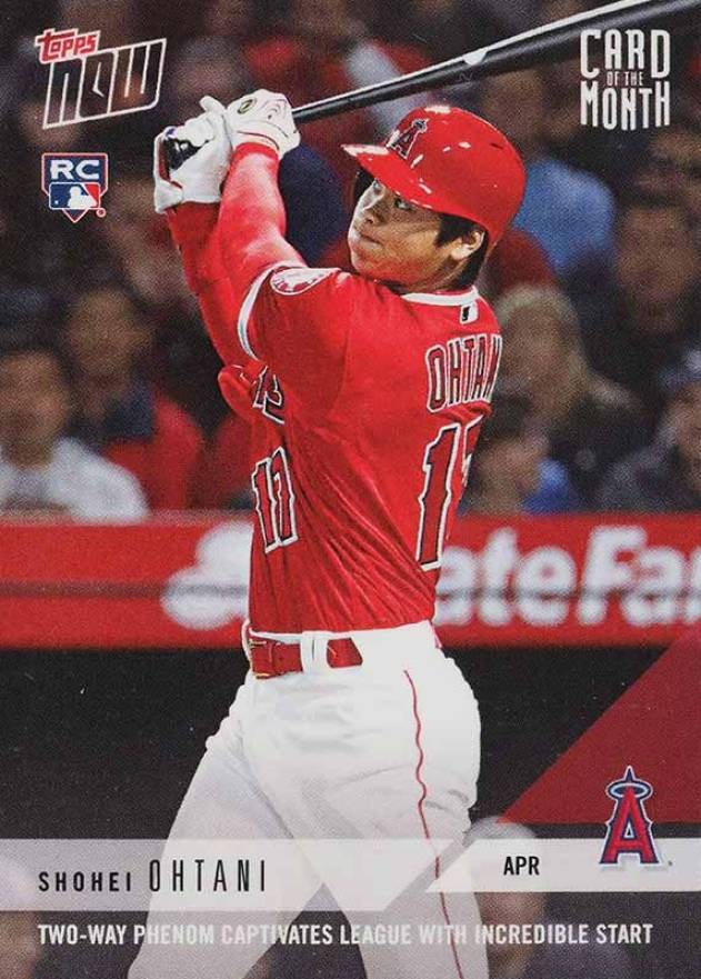 2018 Topps Now Card of the Month Shohei Ohtani #M-APR Baseball Card