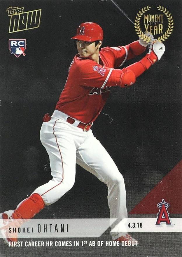 2018 Topps Now Moment of the Year Shohei Ohtani #MOY-1 Baseball Card