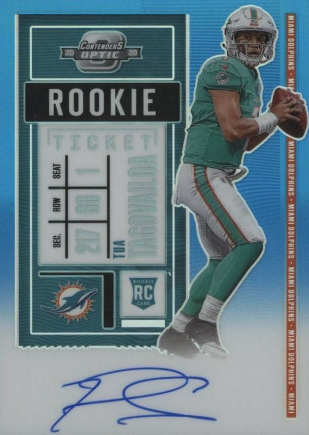 2020 Panini Contenders Optic Tua Tagovailoa #103 Football Card