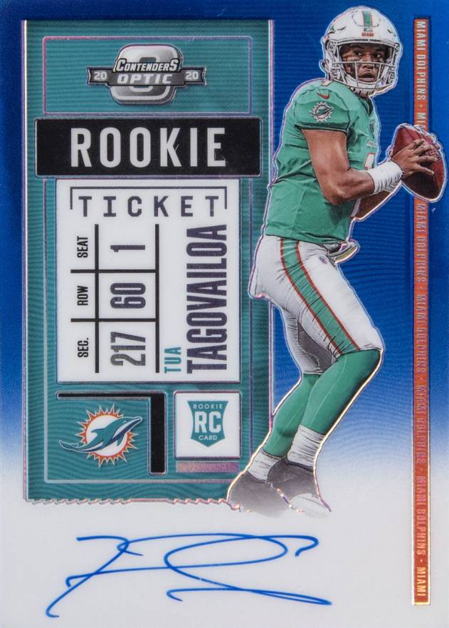 2020 Panini Contenders Optic Tua Tagovailoa #103 Football Card