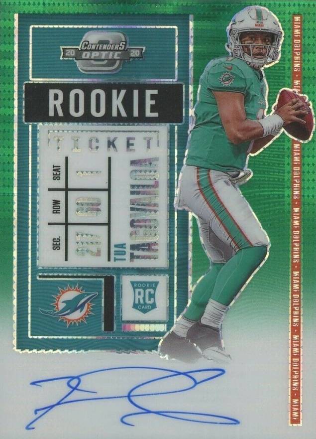 2020 Panini Contenders Optic Tua Tagovailoa #103 Football Card