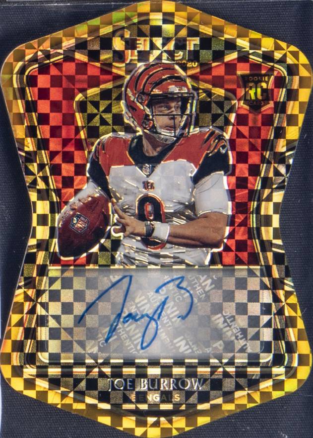 2020 Panini Select Rookie Signatures Joe Burrow #JBU Football Card