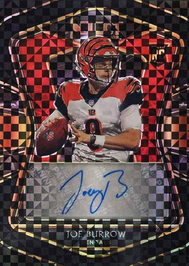 2020 Panini Select Rookie Signatures Joe Burrow #JBU Football Card