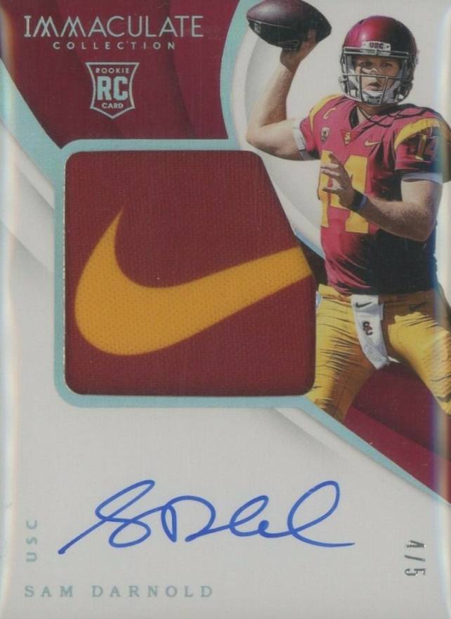 2018 Panini Immaculate Collegiate Sam Darnold #102 Football Card