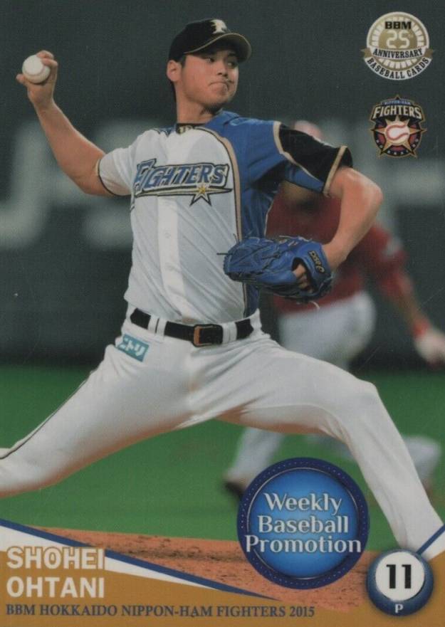 2015 BBM Hokkaido Nippon Ham Fighters Shohei Ohtani #WB1 Baseball Card