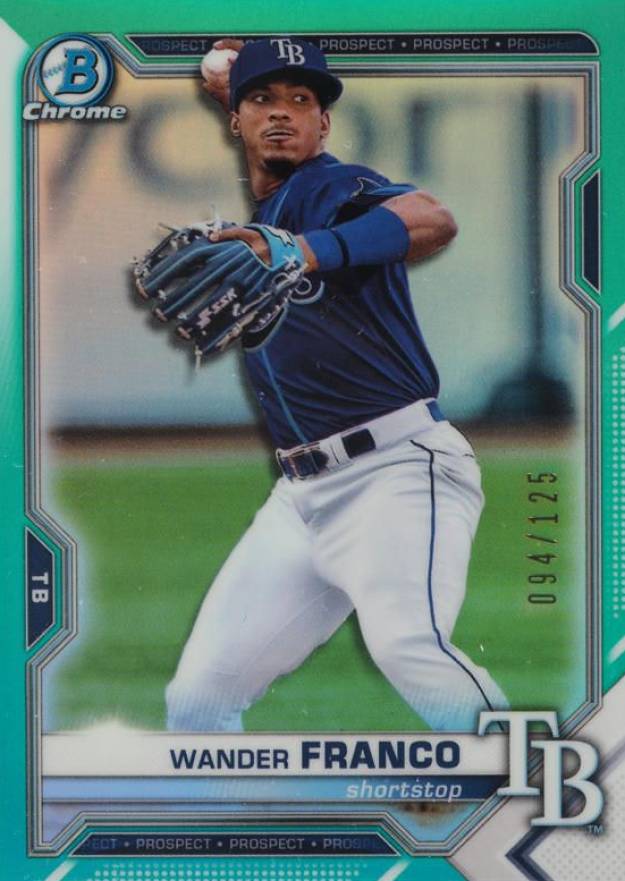 2021 Bowman Chrome Prospects Wander Franco #BCP240 Baseball Card