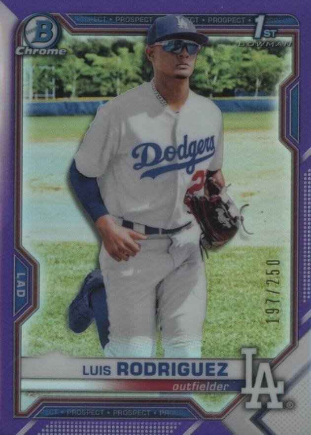 2021 Bowman Chrome Prospects Luis Rodriguez #BCP196 Baseball Card