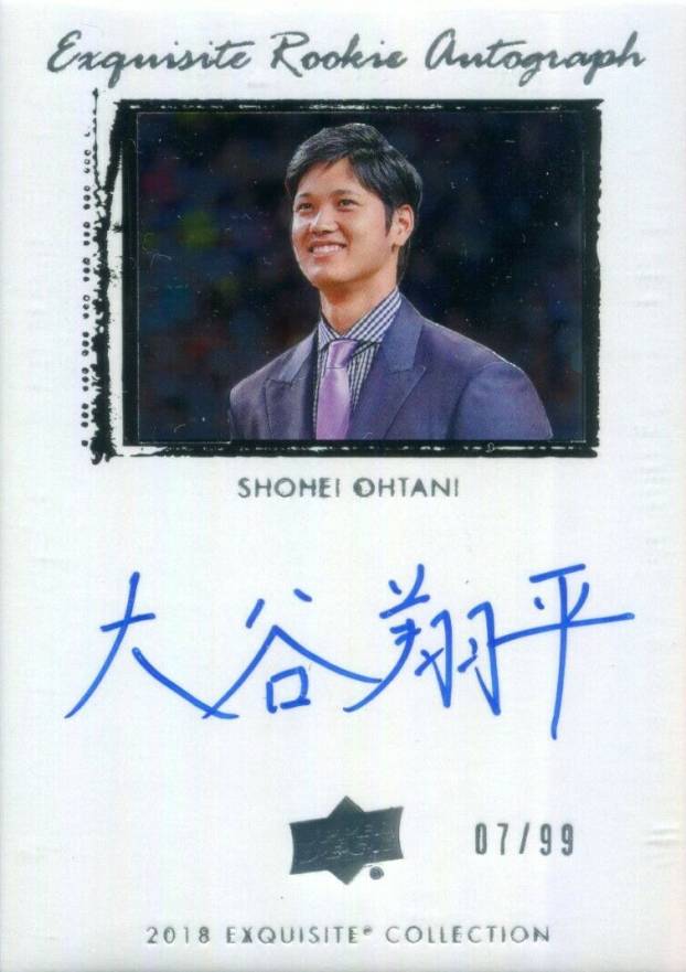 2018 Goodwin Champions Exquisite Rookie Autograph Shohei Ohtani #09TSO Baseball Card