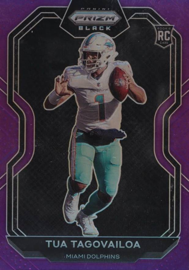 2020 Panini Chronicles Prizm Black Tua Tagovailoa #PB2 Football Card