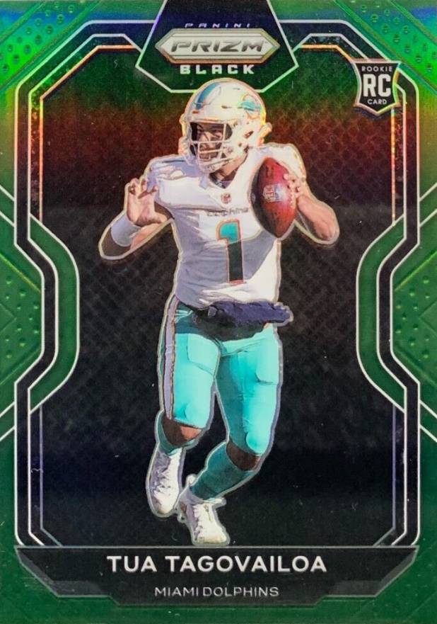 2020 Panini Chronicles Prizm Black Tua Tagovailoa #PB2 Football Card