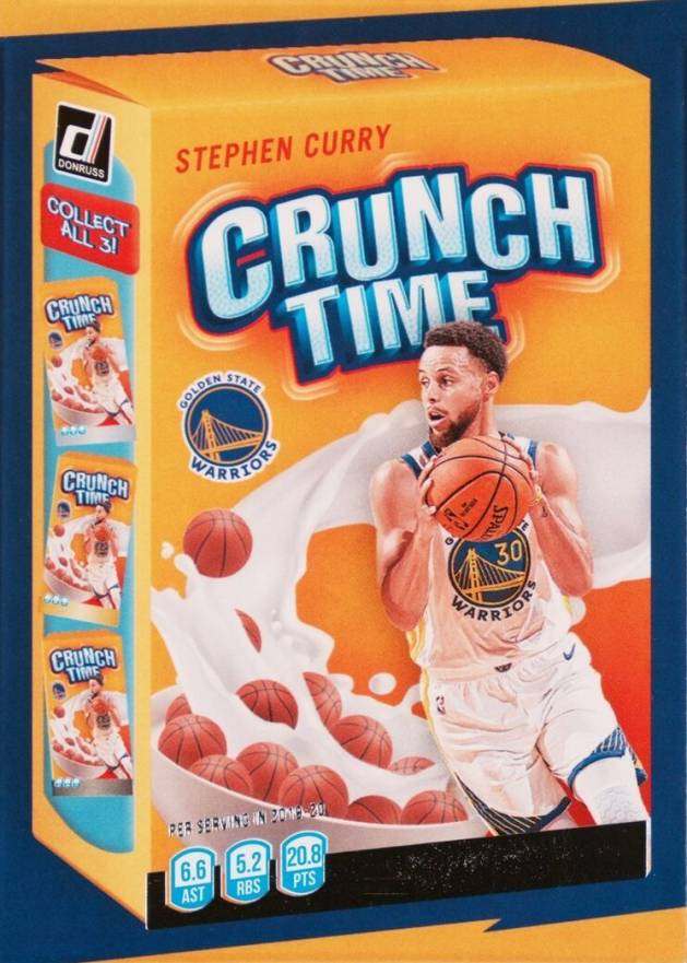 2020 Panini Donruss Crunch Time Stephen Curry #10 Basketball Card